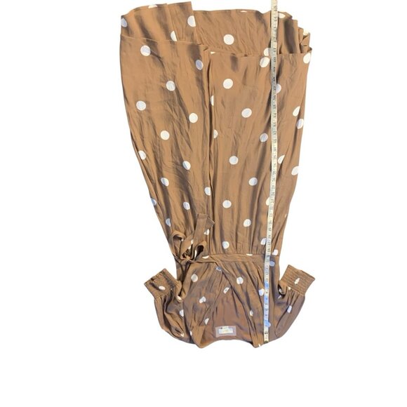 Maeve Anthropologie Bernice Midi Polka Dot Wrap Dress Sz 8P 8 with Pockets - Picture 13 of 14